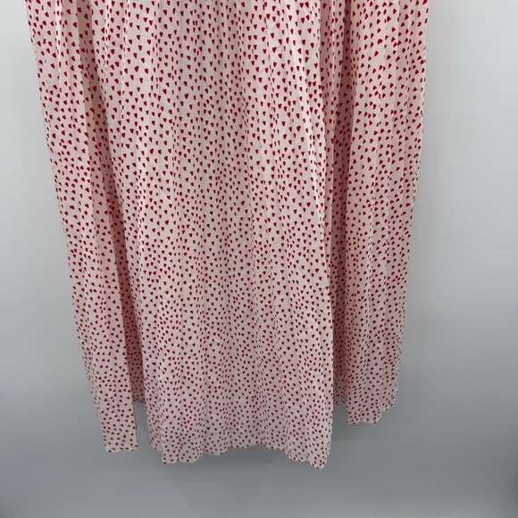 RTR Eloquii White & Red Valentine's Day Heart Print Off Shoulder Midi Dress 20 - Picture 5 of 12